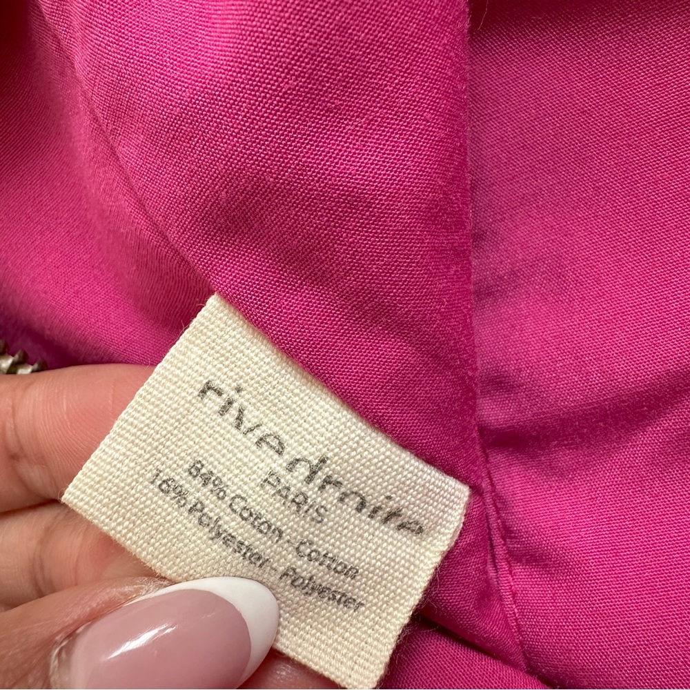 Rive Droite Paris Celestins The 24 Hour Tote Bag With Zipper Fuchsia Pink - Picture 8 of 12